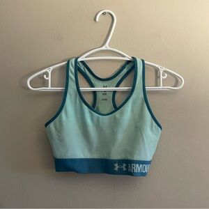 Under Armour Aqua & Teal Racerback Sports Bra – Size Small GUC